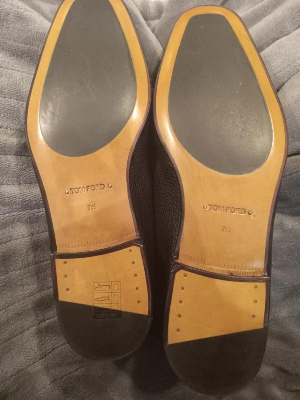 Tom Ford Men's Calf and Goat Loafers Size 7.5